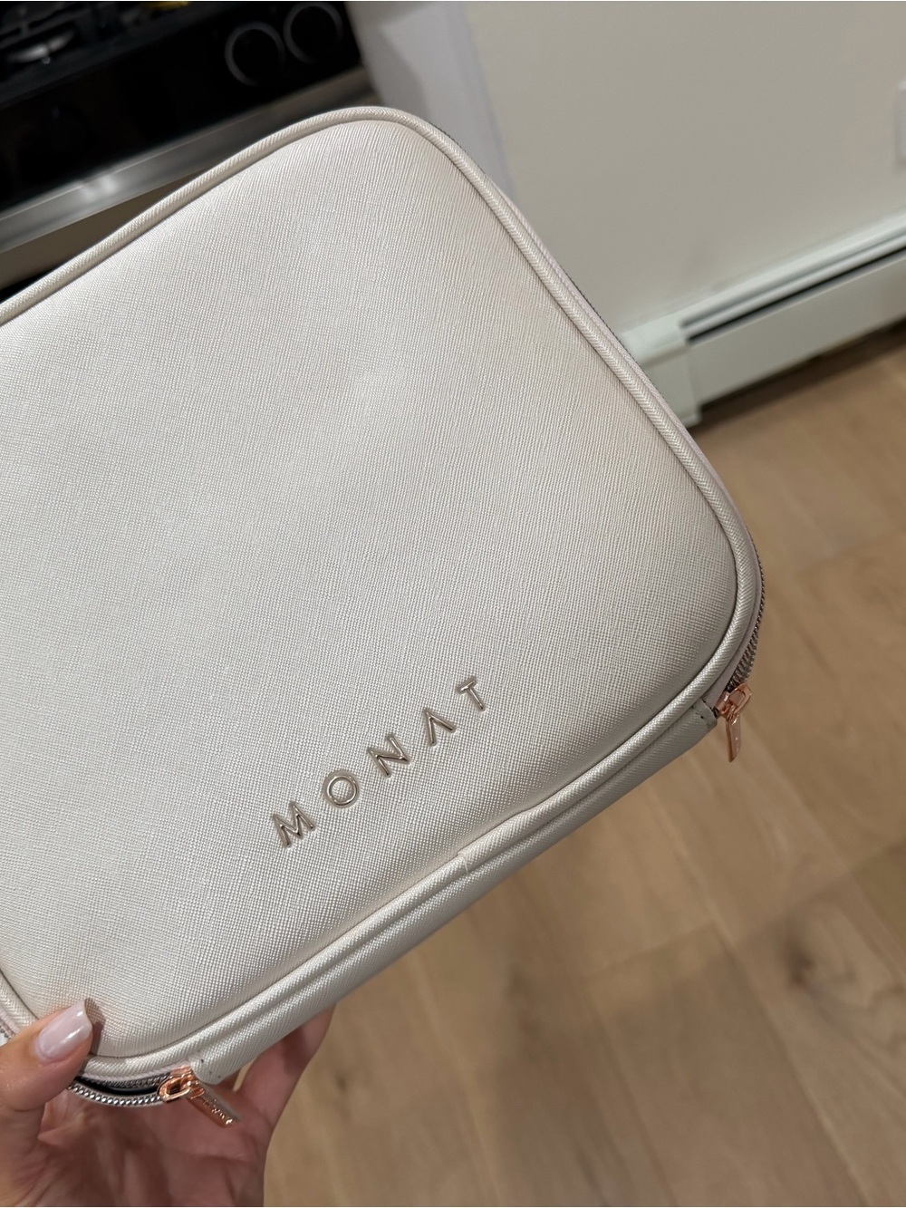 MONAT Cream Travel Cosmetic Case